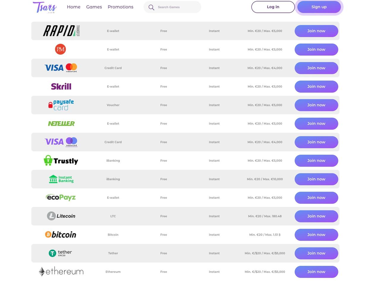 Payment Methods