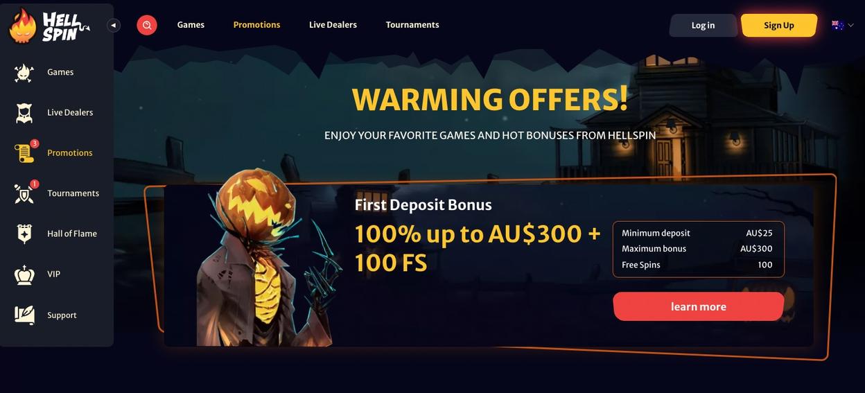 HellSpin Casino Bonuses