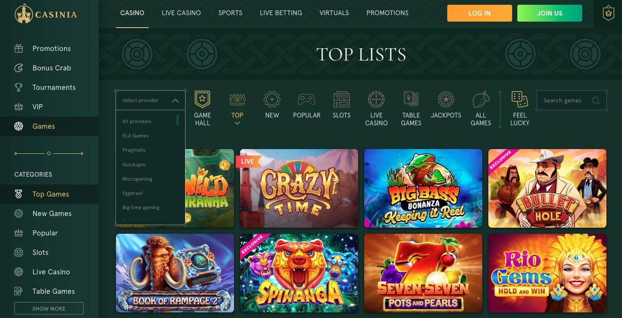 Online casino games